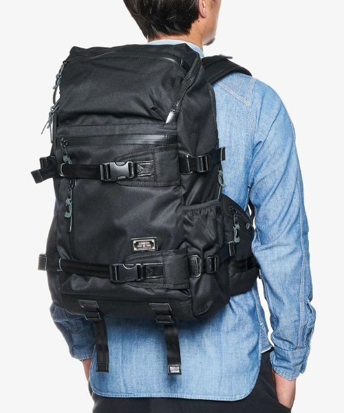 AS2OV（アッソブ）の「【AS2OV/アッソブ】 CORDURA DOBBY 305D ROUND ZIP BACK PACK / バックパック（バックパック/リュック・メンズ・ブラック/カーキ・FREE）」の11枚目の写真