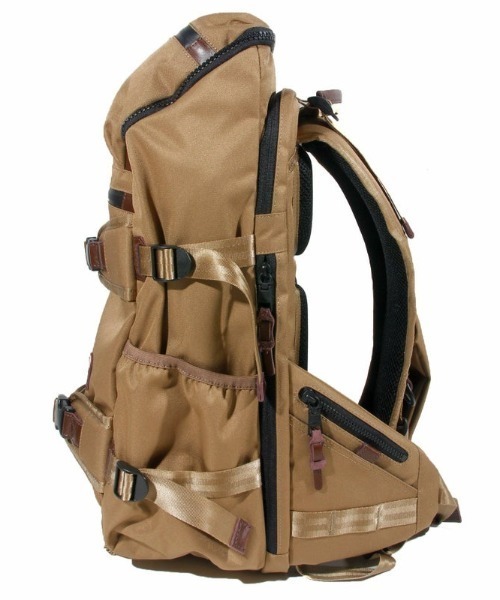 AS2OV（アッソブ）の「【AS2OV/アッソブ】 CORDURA DOBBY 305D ROUND ZIP BACK PACK / バックパック（バックパック/リュック・メンズ・ブラック/カーキ・FREE）」の17枚目の写真
