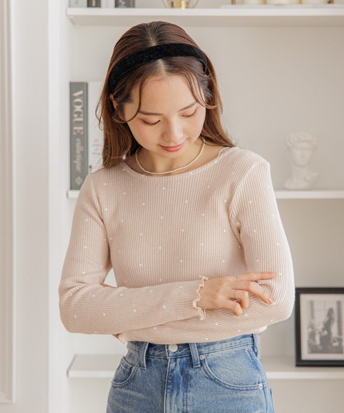 flower（フラワー）の「シャイニーベルベットヘアバンド（カチューシャ・レディース・ブラック/グレー・FREE）」の15枚目の写真