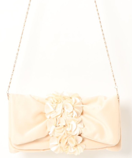 Cupid ｈeart 結婚式 二次会におすすめbag フラワーモチーフリボンクラッチバッグ クラッチバッグ Cupid Heart キューピッドハート のファッション通販 Zozotown