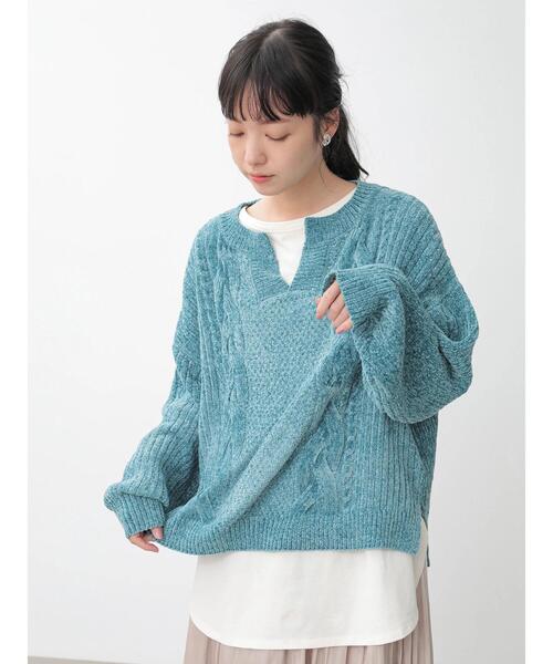 イッセイミヤケ　ハイネックローゲージベロアニットプルオーバー　ブラック　2 PLEATS PLEASE ISSEY MIYAKE 】Made in Japan high neck