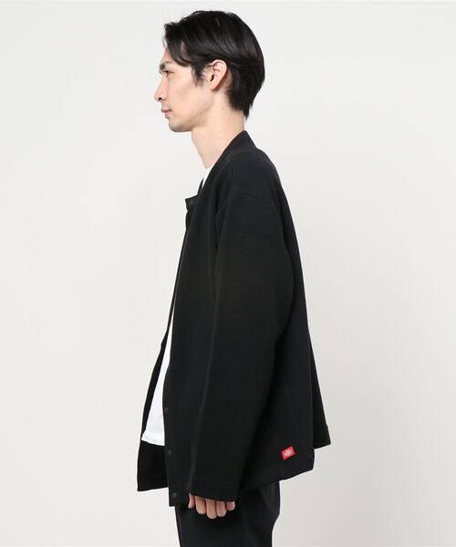 Dickies（ディッキーズ）の「Dickies ディッキーズ 起毛クルーネックカーディガン（カーディガン/ボレロ・メンズ・ブラック/カーキ・M/L/XXL/XL）」の3枚目の写真