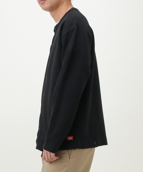 Dickies（ディッキーズ）の「Dickies ディッキーズ 起毛クルーネックカーディガン（カーディガン/ボレロ・メンズ・ブラック/カーキ・M/L/XXL/XL）」の8枚目の写真