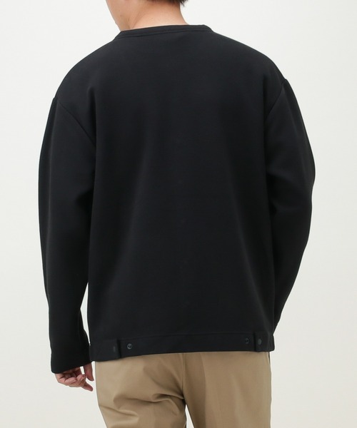 Dickies（ディッキーズ）の「Dickies ディッキーズ 起毛クルーネックカーディガン（カーディガン/ボレロ・メンズ・ブラック/カーキ・M/L/XXL/XL）」の10枚目の写真