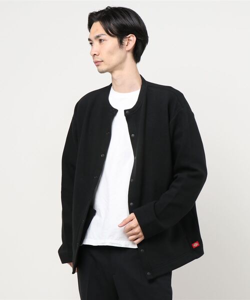 Dickies（ディッキーズ）の「Dickies ディッキーズ 起毛クルーネックカーディガン（カーディガン/ボレロ・メンズ・ブラック/カーキ・M/L/XXL/XL）」の6枚目の写真