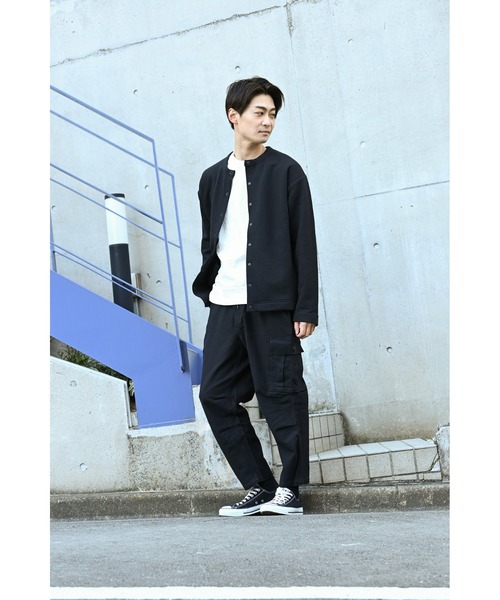 Dickies（ディッキーズ）の「Dickies ディッキーズ 起毛クルーネックカーディガン（カーディガン/ボレロ・メンズ・ブラック/カーキ・M/L/XXL/XL）」の21枚目の写真