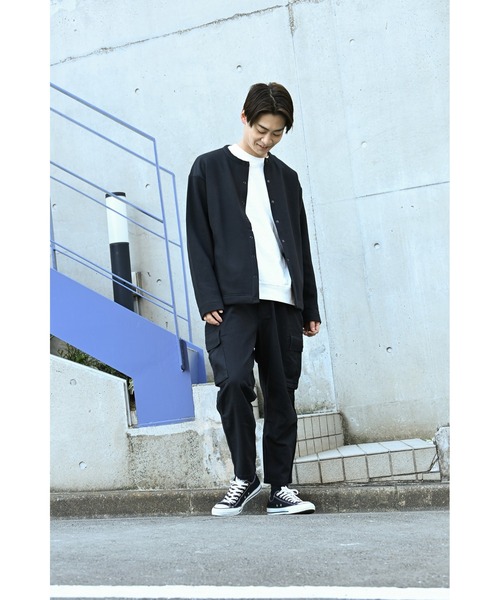 Dickies（ディッキーズ）の「Dickies ディッキーズ 起毛クルーネックカーディガン（カーディガン/ボレロ・メンズ・ブラック/カーキ・M/L/XXL/XL）」の18枚目の写真