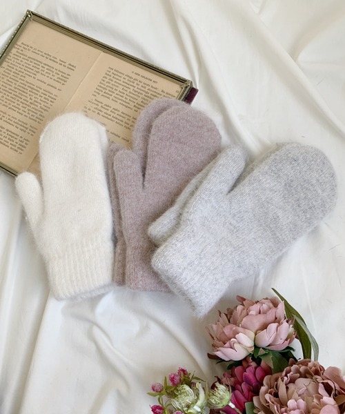 半額以下　Restelli（リステリ）ミトン手袋ムートンタイプ　白　サイズ8.5 半額以下 Restelli（リステリ）ミトン手袋ムートンタイプ 白 サイズ8.5