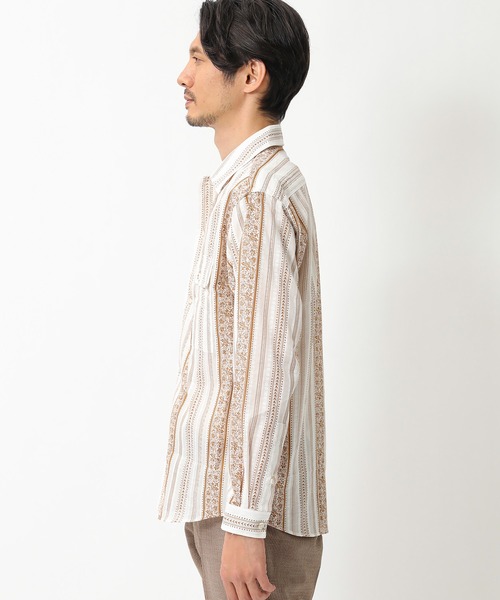 CROWDED CLOSET(クラウデッドクローゼット)の「【オープンカラー】 パティックプリントキューバシャツ(シャツ/ブラウス・メンズ・ブラウン・3/2)」の7枚目の写真