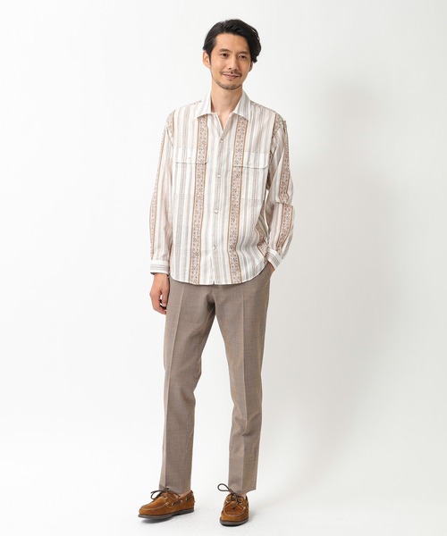 CROWDED CLOSET(クラウデッドクローゼット)の「【オープンカラー】 パティックプリントキューバシャツ(シャツ/ブラウス・メンズ・ブラウン・3/2)」の5枚目の写真