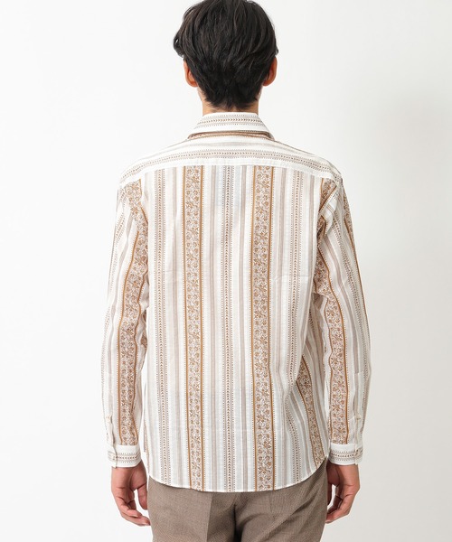 CROWDED CLOSET(クラウデッドクローゼット)の「【オープンカラー】 パティックプリントキューバシャツ(シャツ/ブラウス・メンズ・ブラウン・3/2)」の6枚目の写真