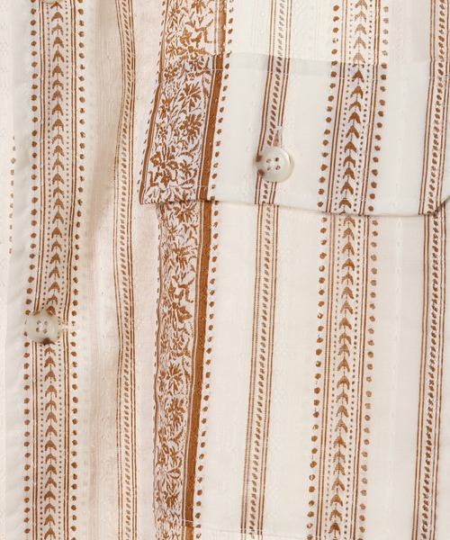 CROWDED CLOSET(クラウデッドクローゼット)の「【オープンカラー】 パティックプリントキューバシャツ(シャツ/ブラウス・メンズ・ブラウン・3/2)」の11枚目の写真