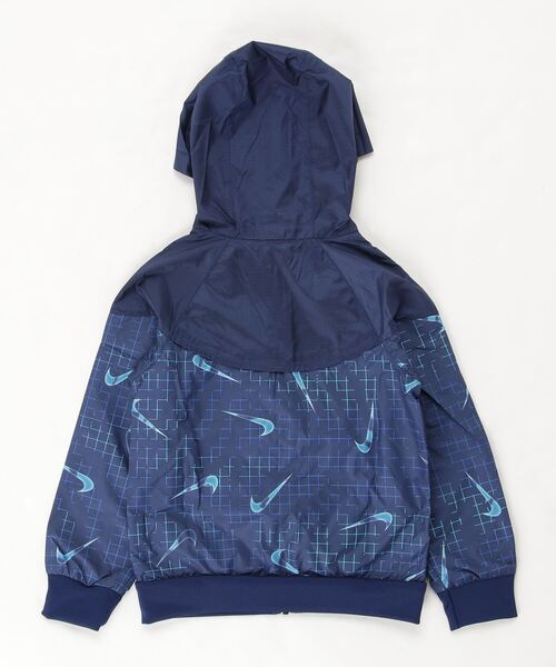 NIKE（ナイキ）の「ナイキ NIKE ナイキ YTH NSW RTLP ウィンドランナー フーディ ジャケット（ナイロンジャケット・キッズ・ダークブルー/ブラック・160cm/140cm/130cm/150cm）」の4枚目の写真