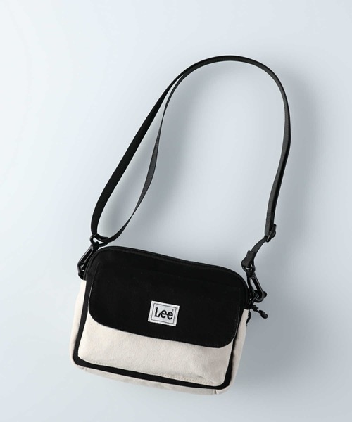 Lee（リー）の「【Lee】キャンバスショルダー（ショルダーバッグ・レディース・ブラック/カーキブラウン/グレー・ONE SIZE/フリー）」の2枚目の写真