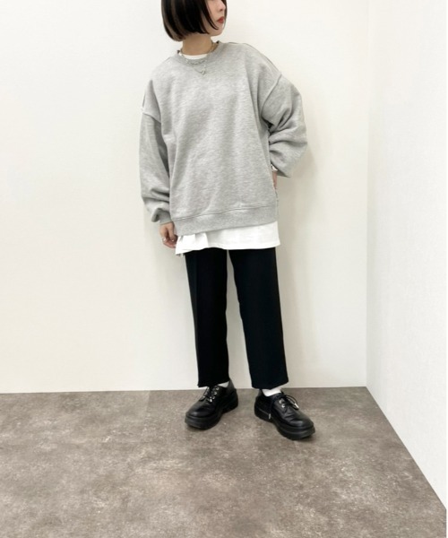 apres jour mignon(アプレジュールミニョン)の「切り替えデザインスウェット【ZOZOTOWN限定アイテム】(スウェット・レディース・杢グレー/オートミール/ダークブルー/ブラック・X-LARGE/フリー)」の19枚目の写真