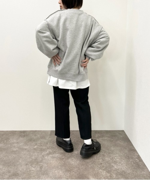 apres jour mignon(アプレジュールミニョン)の「切り替えデザインスウェット【ZOZOTOWN限定アイテム】(スウェット・レディース・杢グレー/オートミール/ダークブルー/ブラック・X-LARGE/フリー)」の20枚目の写真