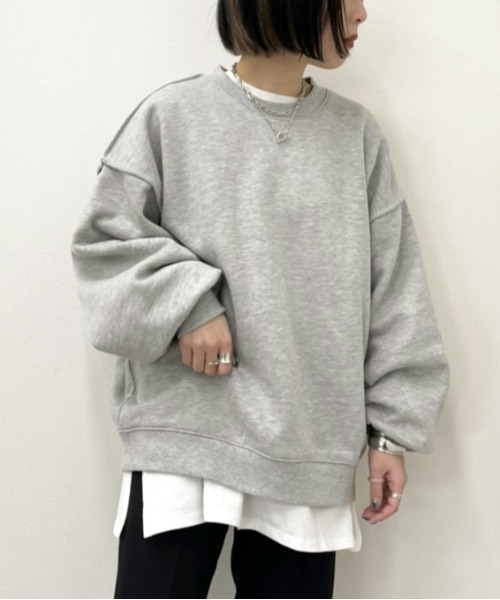 apres jour mignon(アプレジュールミニョン)の「切り替えデザインスウェット【ZOZOTOWN限定アイテム】(スウェット・レディース・杢グレー/オートミール/ダークブルー/ブラック・X-LARGE/フリー)」の13枚目の写真