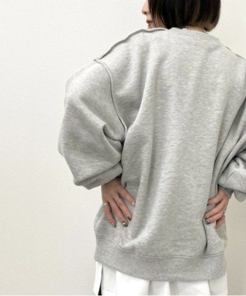 apres jour mignon(アプレジュールミニョン)の「切り替えデザインスウェット【ZOZOTOWN限定アイテム】(スウェット・レディース・杢グレー/オートミール/ダークブルー/ブラック・X-LARGE/フリー)」の17枚目の写真