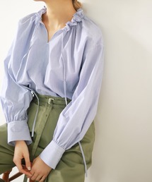 SLOBE IENA | タイプライターフリルカラーブラウス【手洗い可能】◆(シャツ/ブラウス)