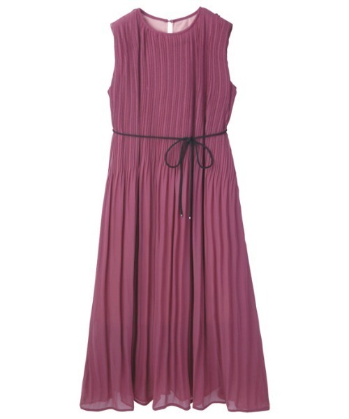 GeeRA(ジーラ)の「プリーツフレアーワンピース(ワンピース・レディース・パープル/カーキ/ブラック/ブルー・LARGE/X-LARGE/MEDIUM)」の7枚目の写真