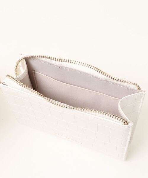 SMIR NASLI(サミールナスリ)の「2WAYお財布ショルダー(ショルダーバッグ・レディース・ホワイト/ブラック/グレイッシュベージュ/レッド/ゴールド・9)」の13枚目の写真