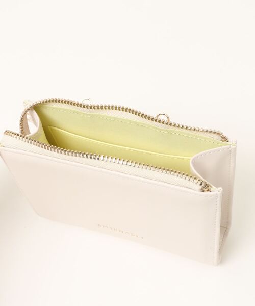 SMIR NASLI(サミールナスリ)の「2WAYお財布ショルダー(ショルダーバッグ・レディース・ホワイト/ブラック/グレイッシュベージュ/レッド/ゴールド・9)」の12枚目の写真