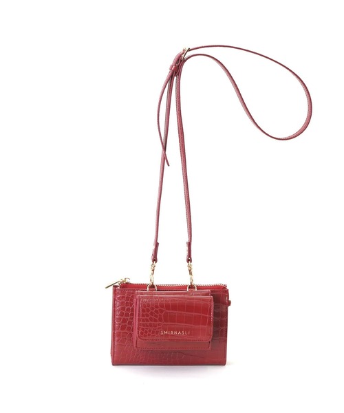 SMIR NASLI(サミールナスリ)の「2WAYお財布ショルダー(ショルダーバッグ・レディース・ホワイト/ブラック/グレイッシュベージュ/レッド/ゴールド・9)」の5枚目の写真