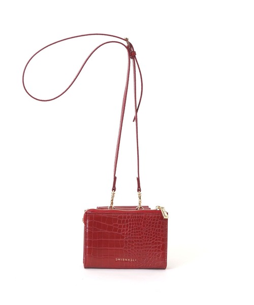 SMIR NASLI(サミールナスリ)の「2WAYお財布ショルダー(ショルダーバッグ・レディース・ホワイト/ブラック/グレイッシュベージュ/レッド/ゴールド・9)」の20枚目の写真