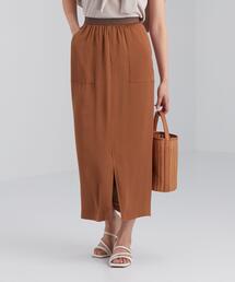 green label relaxing | FFC サテン ヨウリュウ Iライン スカート(スカート)