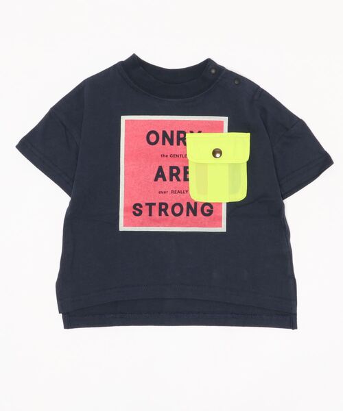 OFFICIAL TEAM（オフィシャルチーム）の「POCKET T-SHIRT（Tシャツ/カットソー・キッズ・ホワイト/ブラック/ネイビー/ブラウン/イエロー・90/100/110/120/130/140）」の4枚目の写真