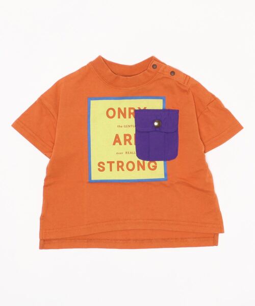 OFFICIAL TEAM（オフィシャルチーム）の「POCKET T-SHIRT（Tシャツ/カットソー・キッズ・ホワイト/ブラック/ネイビー/ブラウン/イエロー・90/100/110/120/130/140）」の2枚目の写真