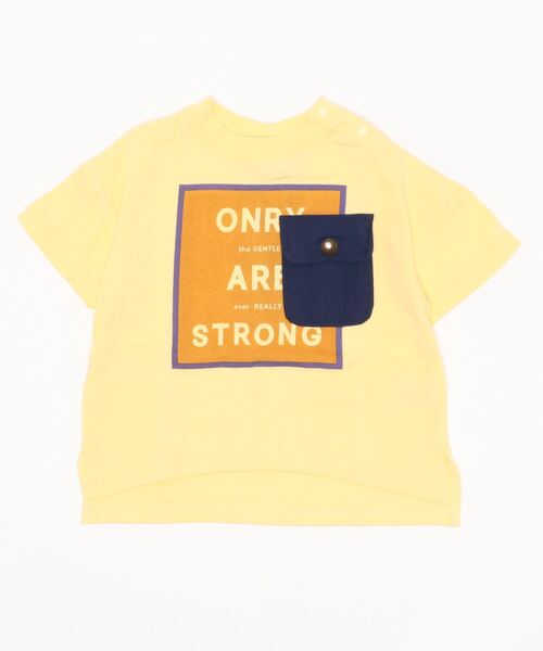 OFFICIAL TEAM（オフィシャルチーム）の「POCKET T-SHIRT（Tシャツ/カットソー・キッズ・ホワイト/ブラック/ネイビー/ブラウン/イエロー・90/100/110/120/130/140）」の5枚目の写真