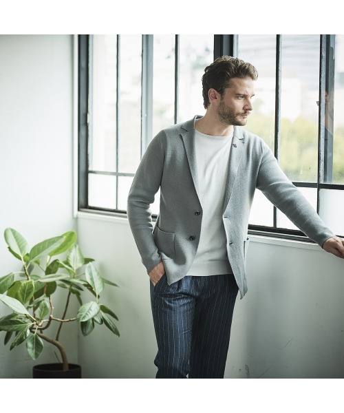 セール 新着 ミラノリブサマーニットジャケット テーラードジャケット G Stage ジーステージ のファッション通販 Zozotown