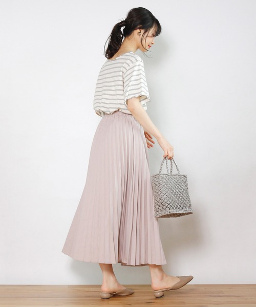 Crisp（クリスプ）の「ボーダーメロウTシャツ（Tシャツ/カットソー・レディース・グレー/カーキ・FREE）」の13枚目の写真