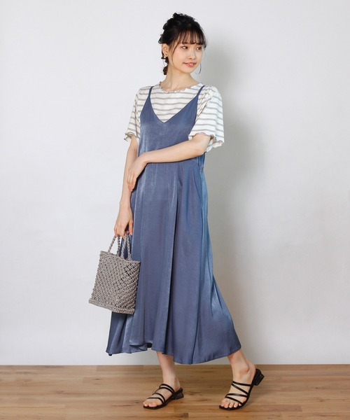 Crisp（クリスプ）の「ボーダーメロウTシャツ（Tシャツ/カットソー・レディース・グレー/カーキ・FREE）」の20枚目の写真