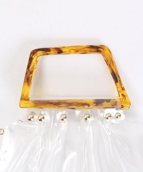 WC（ダブル シー）の「WC/ベッコウハンドルトート（ハンドバッグ・レディース・クリア・FREE）」の5枚目の写真