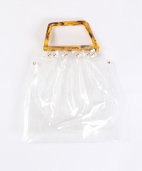 WC（ダブル シー）の「WC/ベッコウハンドルトート（ハンドバッグ・レディース・クリア・FREE）」の6枚目の写真