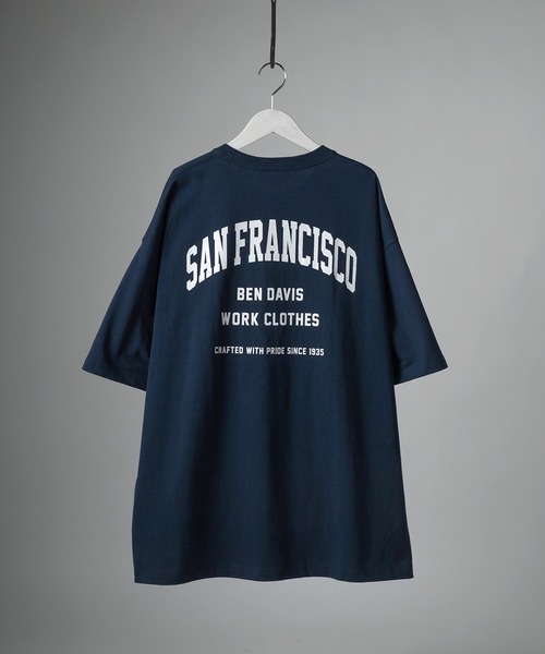 BEN DAVIS(ベンデイビス)の「【BENDAVIS/ベンデイビス】カレッジロゴ半袖 オーバーサイズTシャツ(Tシャツ/カットソー・メンズ・ブラック/ネイビー/ホワイト・M/L)」の15枚目の写真