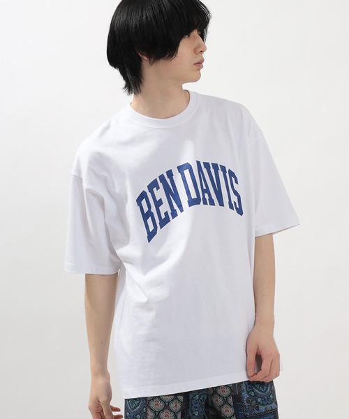 BEN DAVIS(ベンデイビス)の「【BENDAVIS/ベンデイビス】カレッジロゴ半袖 オーバーサイズTシャツ(Tシャツ/カットソー・メンズ・ブラック/ネイビー/ホワイト・M/L)」の16枚目の写真