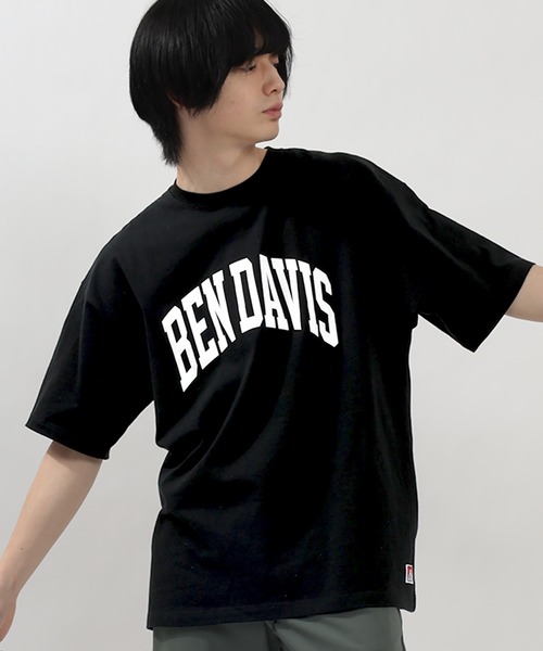 BEN DAVIS(ベンデイビス)の「【BENDAVIS/ベンデイビス】カレッジロゴ半袖 オーバーサイズTシャツ(Tシャツ/カットソー・メンズ・ブラック/ネイビー/ホワイト・M/L)」の17枚目の写真
