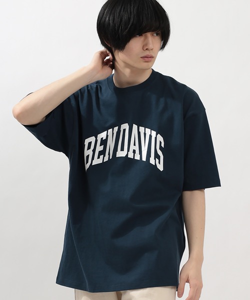 BEN DAVIS(ベンデイビス)の「【BENDAVIS/ベンデイビス】カレッジロゴ半袖 オーバーサイズTシャツ(Tシャツ/カットソー・メンズ・ブラック/ネイビー/ホワイト・M/L)」の18枚目の写真