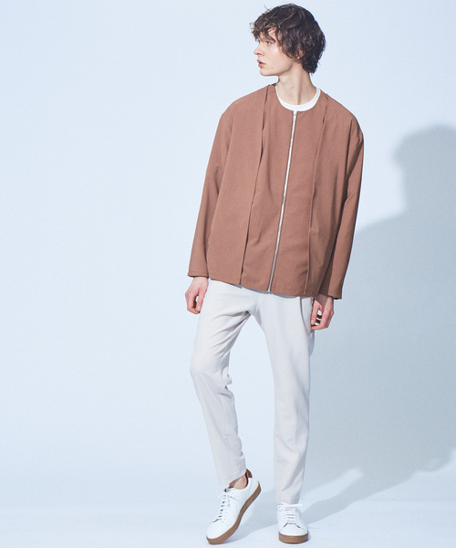 MYSELF ABAHOUSE（マイセルフアバハウス）の「【MYSELF ABAHOUSE】POLYTOROTEX ボタンレス カーディガン シャツ（カーディガン/ボレロ・メンズ・ベージュ/グレー/ライトブラウン/ブルー・46/48）」の17枚目の写真