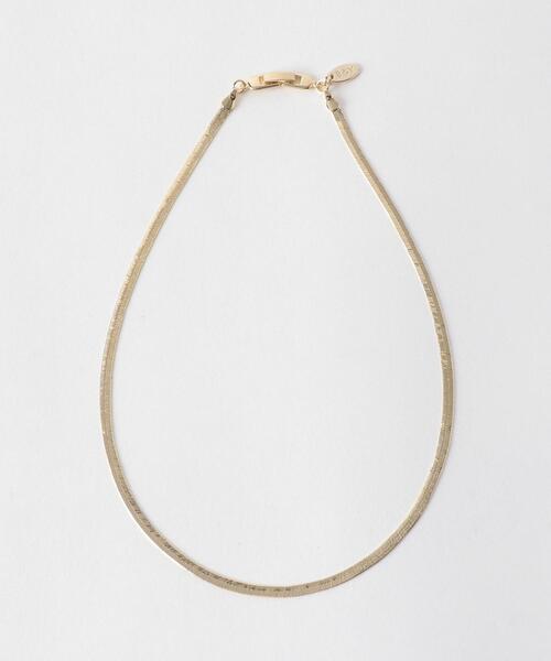 BEAUTY&YOUTH UNITED ARROWS（ビューティーアンドユースユナイテッドアローズ）の「BY スネークチェーン ショートネックレス ◆（ネックレス・レディース・シルバー/ゴールド・FREE）」の2枚目の写真