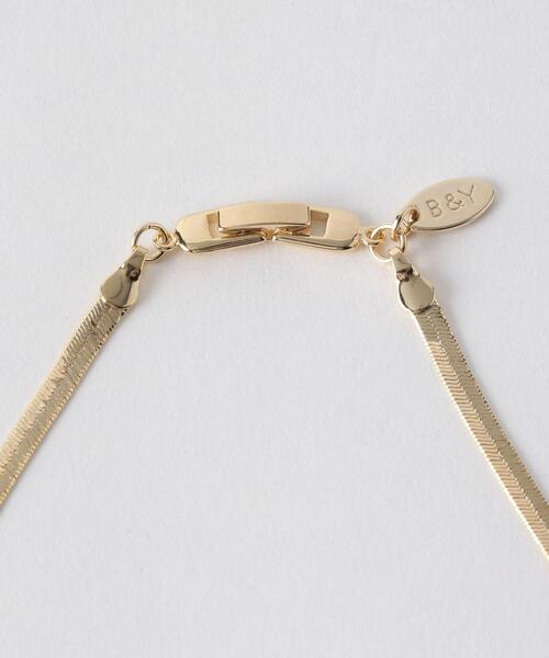 BEAUTY&YOUTH UNITED ARROWS（ビューティーアンドユースユナイテッドアローズ）の「BY スネークチェーン ショートネックレス ◆（ネックレス・レディース・シルバー/ゴールド・FREE）」の6枚目の写真