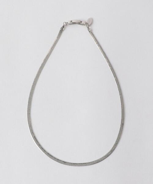 BEAUTY&YOUTH UNITED ARROWS（ビューティーアンドユースユナイテッドアローズ）の「BY スネークチェーン ショートネックレス ◆（ネックレス・レディース・シルバー/ゴールド・FREE）」の4枚目の写真