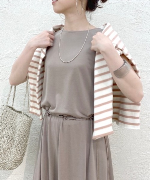 SHENERY（シーナリー）の「バックタックマキシワンピース（ワンピース・レディース・ブラック/グレー系その他・FREE）」の7枚目の写真