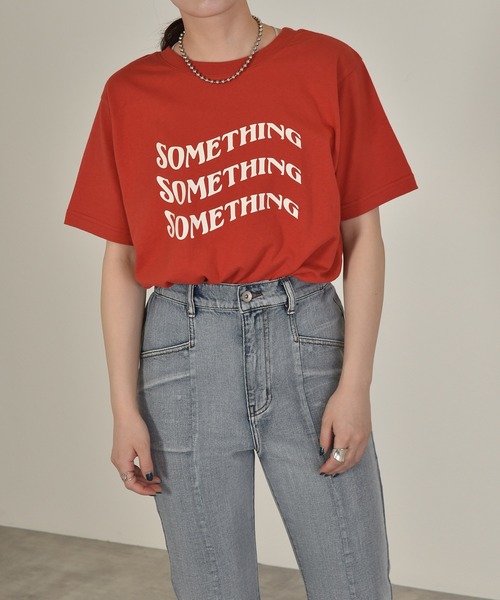 w closet（ダブルクローゼット）の「レトロロゴプリントTee（Tシャツ/カットソー・レディース・アイボリー/ブルー/ピンク系/レッド/パープル/グリーン・FREE）」の6枚目の写真