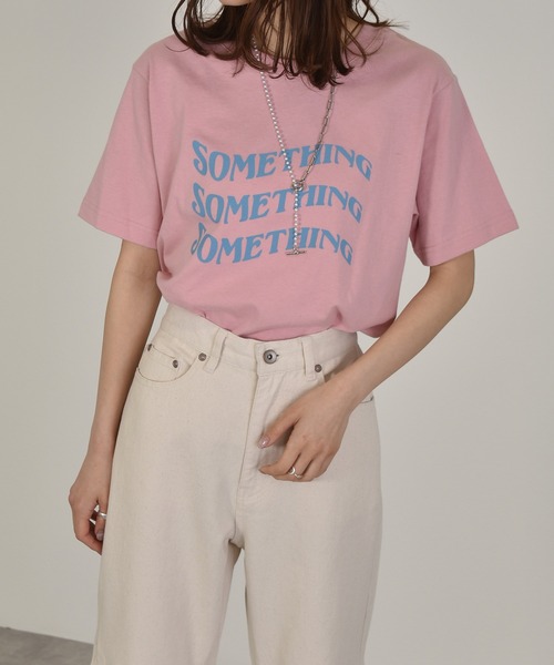 w closet（ダブルクローゼット）の「レトロロゴプリントTee（Tシャツ/カットソー・レディース・アイボリー/ブルー/ピンク系/レッド/パープル/グリーン・FREE）」の14枚目の写真