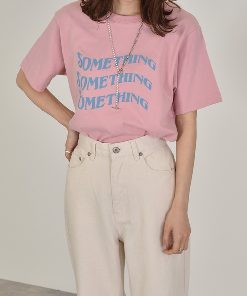 w closet（ダブルクローゼット）の「レトロロゴプリントTee（Tシャツ/カットソー・レディース・アイボリー/ブルー/ピンク系/レッド/パープル/グリーン・FREE）」の20枚目の写真