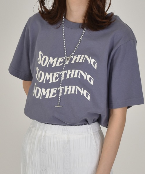 w closet（ダブルクローゼット）の「レトロロゴプリントTee（Tシャツ/カットソー・レディース・アイボリー/ブルー/ピンク系/レッド/パープル/グリーン・FREE）」の7枚目の写真